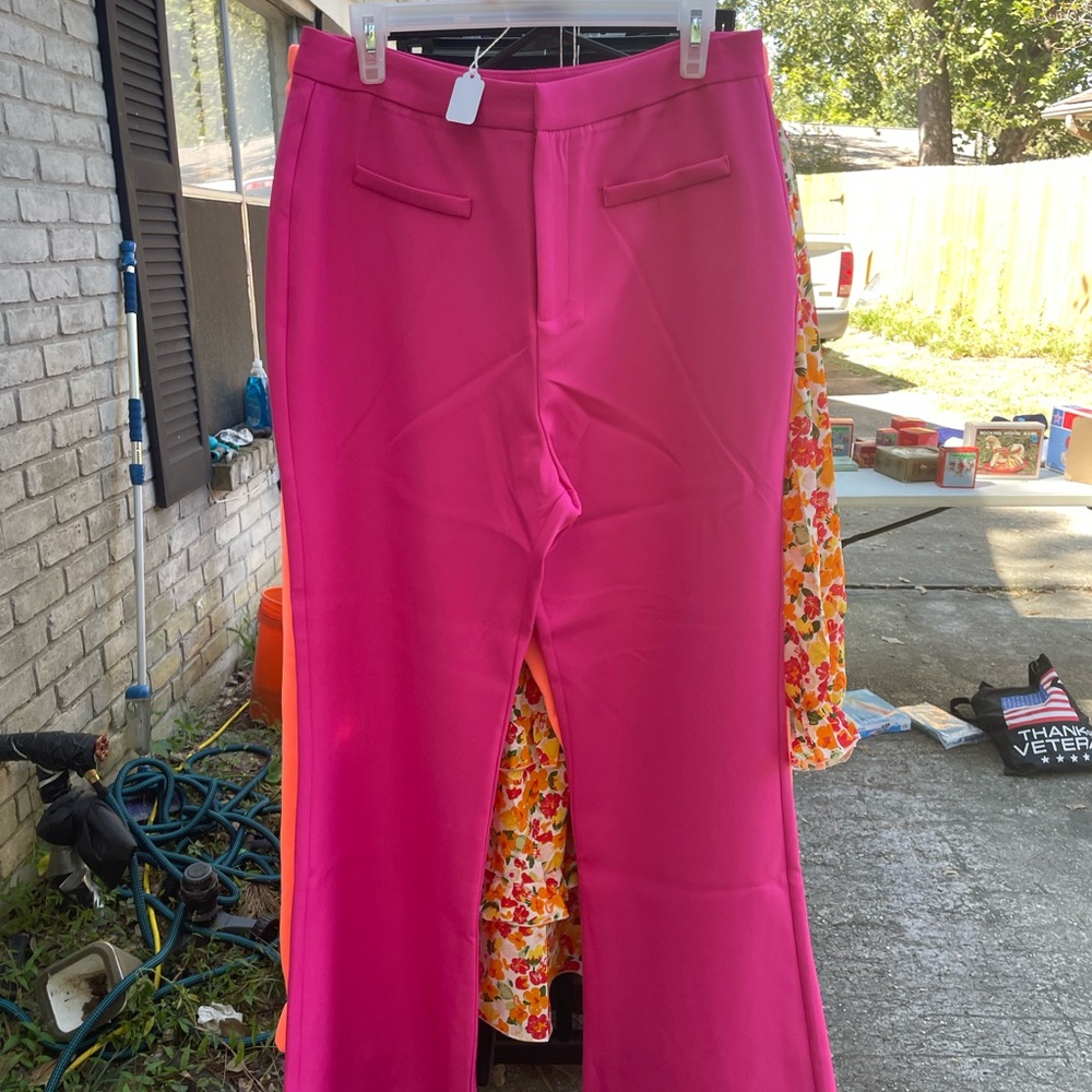 Pink Lily Hot Pink Boot Cut Pants